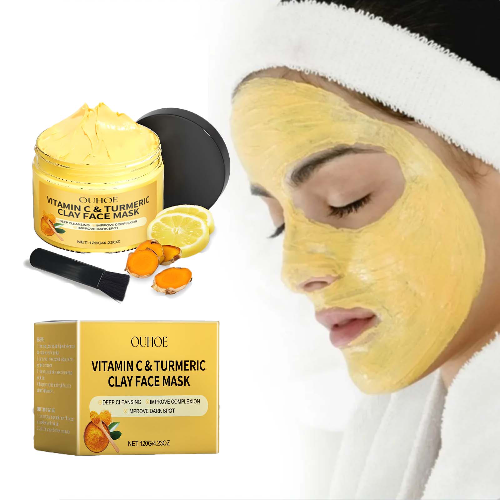 Dust Mask Construction - Masque de boue au curcuma à