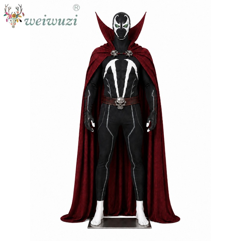 Black Face Mask Pack - Costume de cosplay pour homme, ensemble