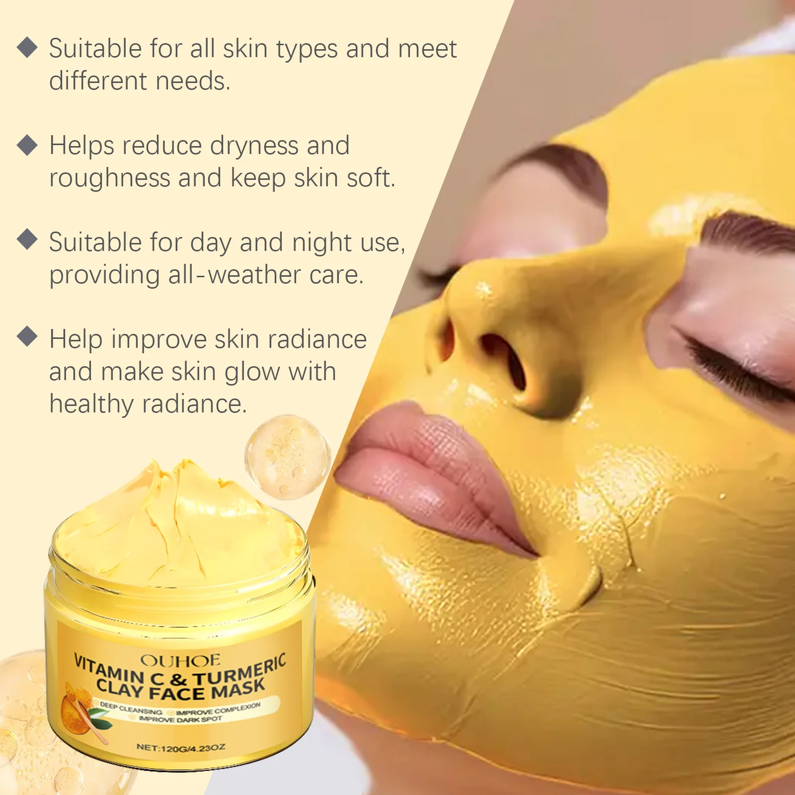 Masque de boue au curcuma à la - Dust Mask Construction avis et prix