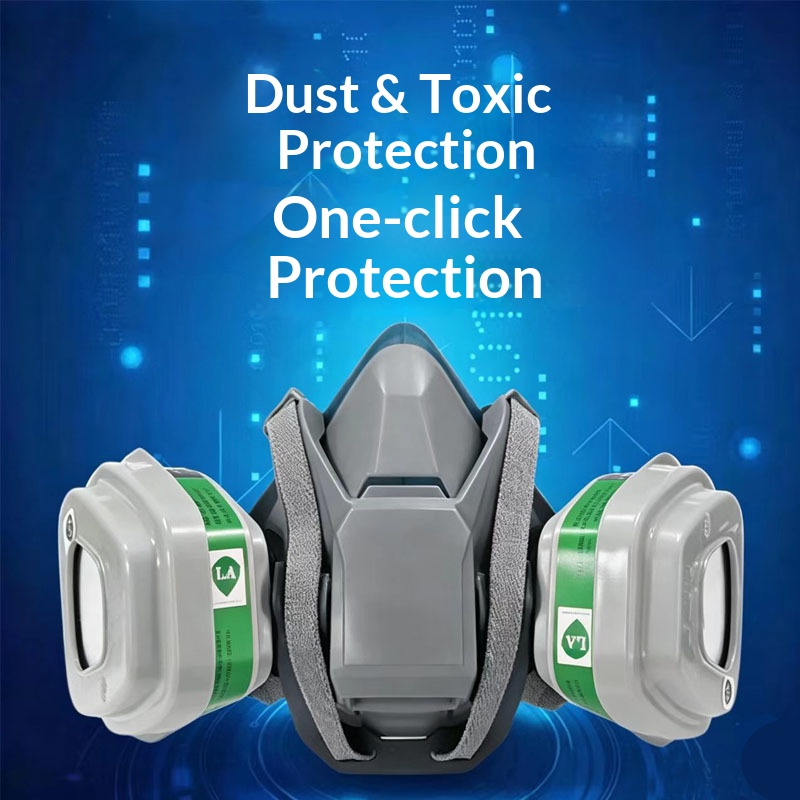 Masque à gaz en silicone 6502Q - Dust Mask Construction avis et prix
